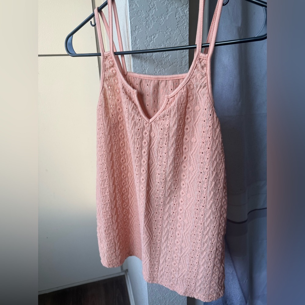 Shein Peach tank Top. Super cute tucked in.